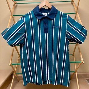 adidas ORIGINALS MEN'S STRIPED POLO SHIRT (Large)